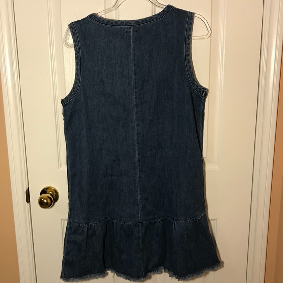 AERIE Denim Tie-up Tank Dress Size M - Picture 5 of 7